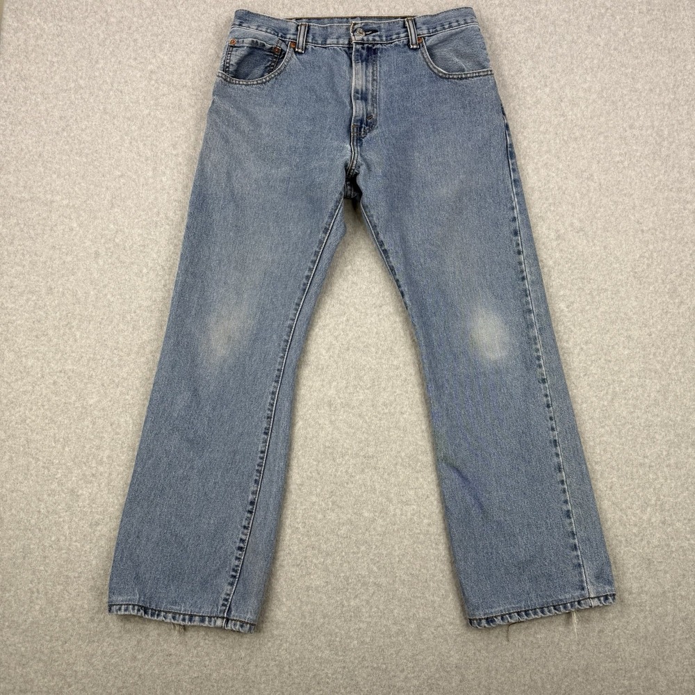 Vintage Levis Jeans Mens 33x29 Blue‎ Y2K 517 Bootcut Denim Western Cotton